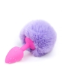 Plug Anal con Pompon Purpura Claro Talla S