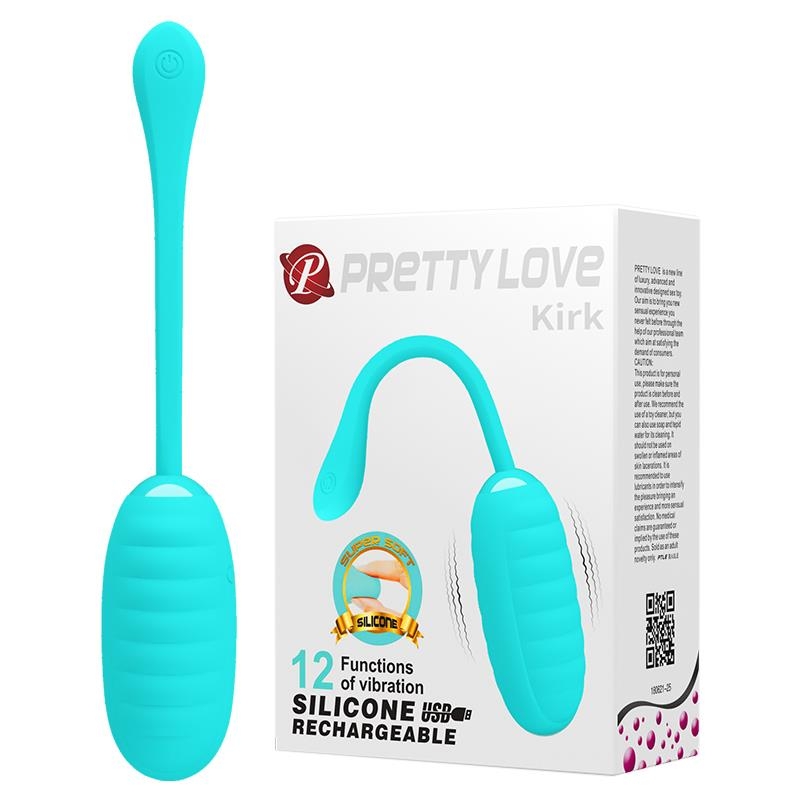 Huevo Vibrador Kirk Silicona USB Huevo Vibrador Kirk Silicona USB