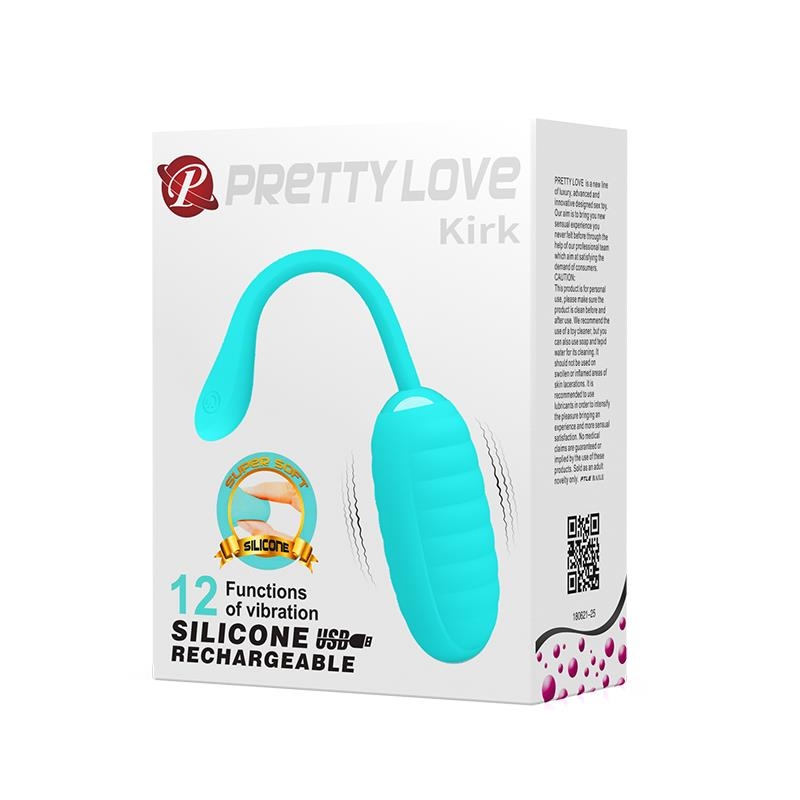 Huevo Vibrador Kirk Silicona USB Huevo Vibrador Kirk Silicona USB