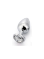 Plug Anal con Joya de Corazon Blanco Talla M