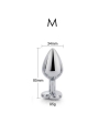Plug Anal con Joya de Corazon Blanco Talla M