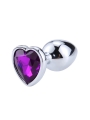 Plug Anal con Joya de Corazon Purple Lavender Talla S