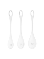 Set 3 Bolas Suelo Pelvico Yoni Power 1 Blanco