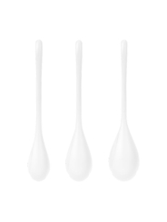 Set 3 Bolas Suelo Pelvico Yoni Power 1 Blanco