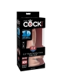 3D Dildo Triple Densidad con Testiculos Plus 65 Natural