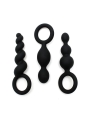 Pack de 3 Plugs Silicona Negro