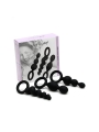 Pack de 3 Plugs Silicona Negro