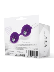 Misha Bola de Kegel Doble Silicona Purpura