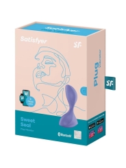 Sweet Seal Plug Anal con Vibracion y APP Negro