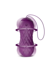 Nima Huevo Vibrador con Movimiento Wave Control Remoto USB Silicona Purpura