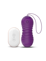 Orio Huevo Vibrador y Movimiento Telescopico Up and Down Control Remoto Purpura