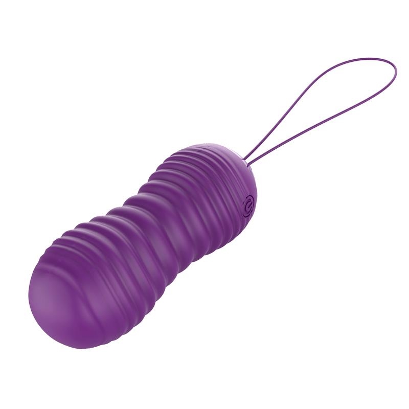 Orio Huevo Vibrador y Movimiento Telescopico Up and Down Control Remoto Purpura