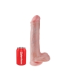 King Cock Pene con Testiculos de 13 Color Natural