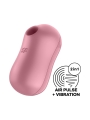 Cotton Candy Succionador de Clitoris y Vibrador Light Red