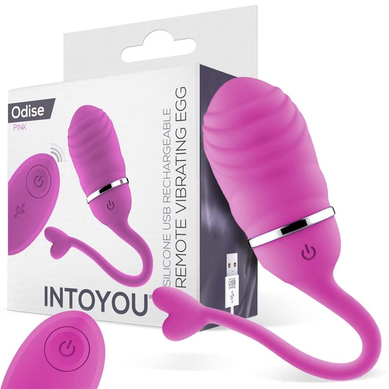 Huevo Vibrador Control Remoto Odise USB Silicona Rosa Huevo Vibrador Control Remoto Odise USB Silicona Rosa