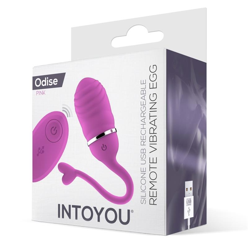 Huevo Vibrador Control Remoto Odise USB Silicona Rosa Huevo Vibrador Control Remoto Odise USB Silicona Rosa