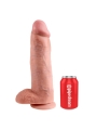 King Cock Pene con Testiculos de 12 Color Natural