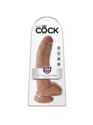 King Cock Pene con Testiculos de 9 Bronceado