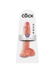 King Cock Pene con Testiculos de 10 Color Natural