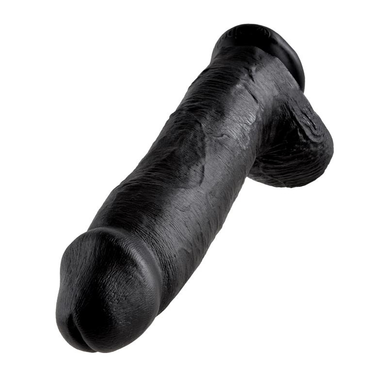 Pene con Testiculos de 12 Color Negro