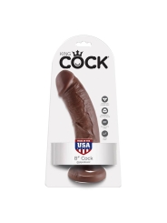 King Cock Pene de 8 Color Marron