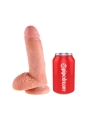 King Cock Pene con Testiculos de 7 Color Natural