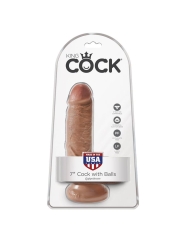 King Cock Pene con Testiculos de 7 Bronceado