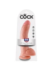 King Cock Pene con Testiculos de 9 Color Natural