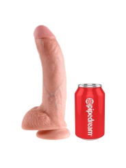 King Cock Pene con Testiculos de 9 Color Natural