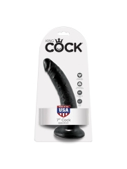 King Cock Pene de 7 Color Negro