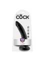 King Cock Pene de 7 Color Negro