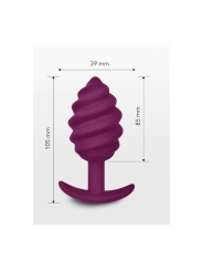 Plug Anal Gplug Twist2 Sweet Raspberry