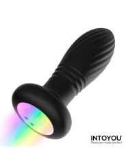 Tiany Plug Anal con Thrusting y Luces Led con Control Remoto