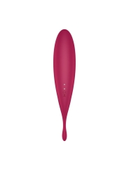 Twirling Pro Succionador y Vibrador APP Satisfyer Connect Dark Red