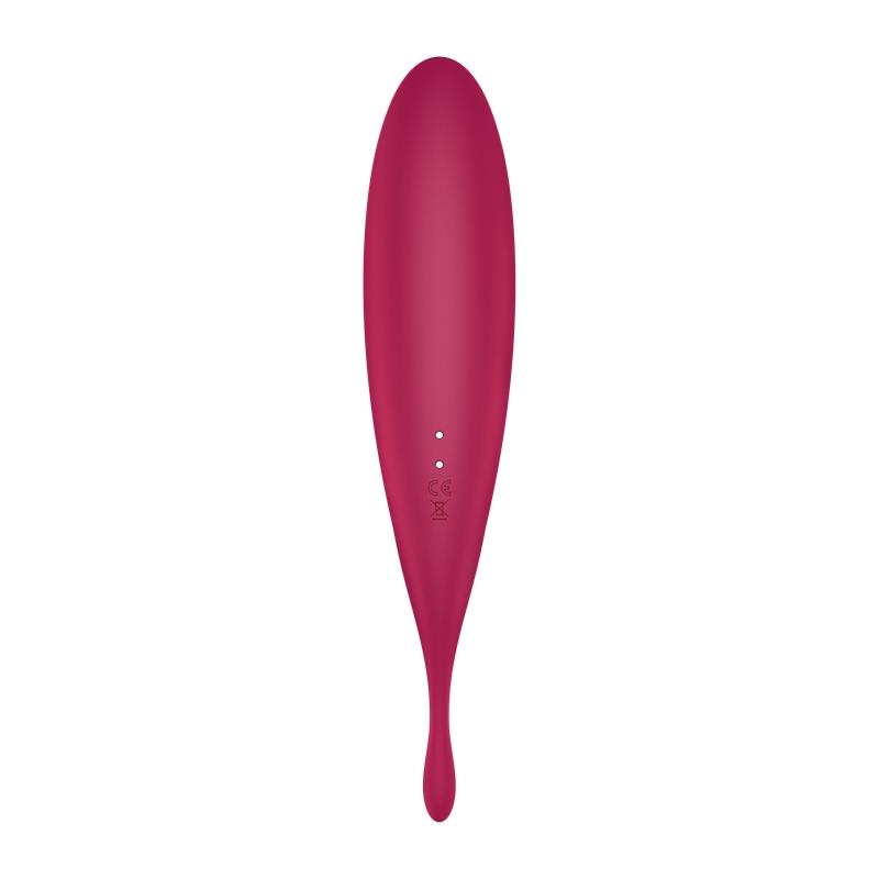 Twirling Pro Succionador y Vibrador APP Satisfyer Connect Dark Red