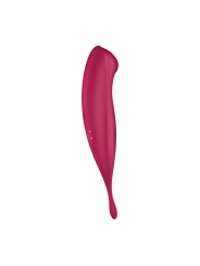 Twirling Pro Succionador y Vibrador APP Satisfyer Connect Dark Red