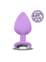 Sparkly Plug Anal Silicona Talla S Lilac