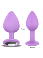 Sparkly Plug Anal Silicona Talla S Lilac