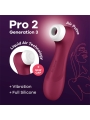 Pro 2 Gen 3 Liquid Air Technology Succion y Vibracion Wine Red Rojo Vino