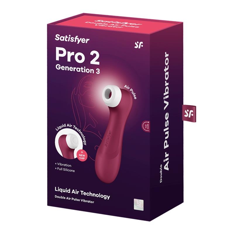 Pro 2 Gen 3 Liquid Air Technology Succion y Vibracion Wine Red Rojo Vino