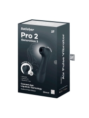 Pro 2 Gen 3 Liquid Air Technology Succion y Vibracion App Connect Negro