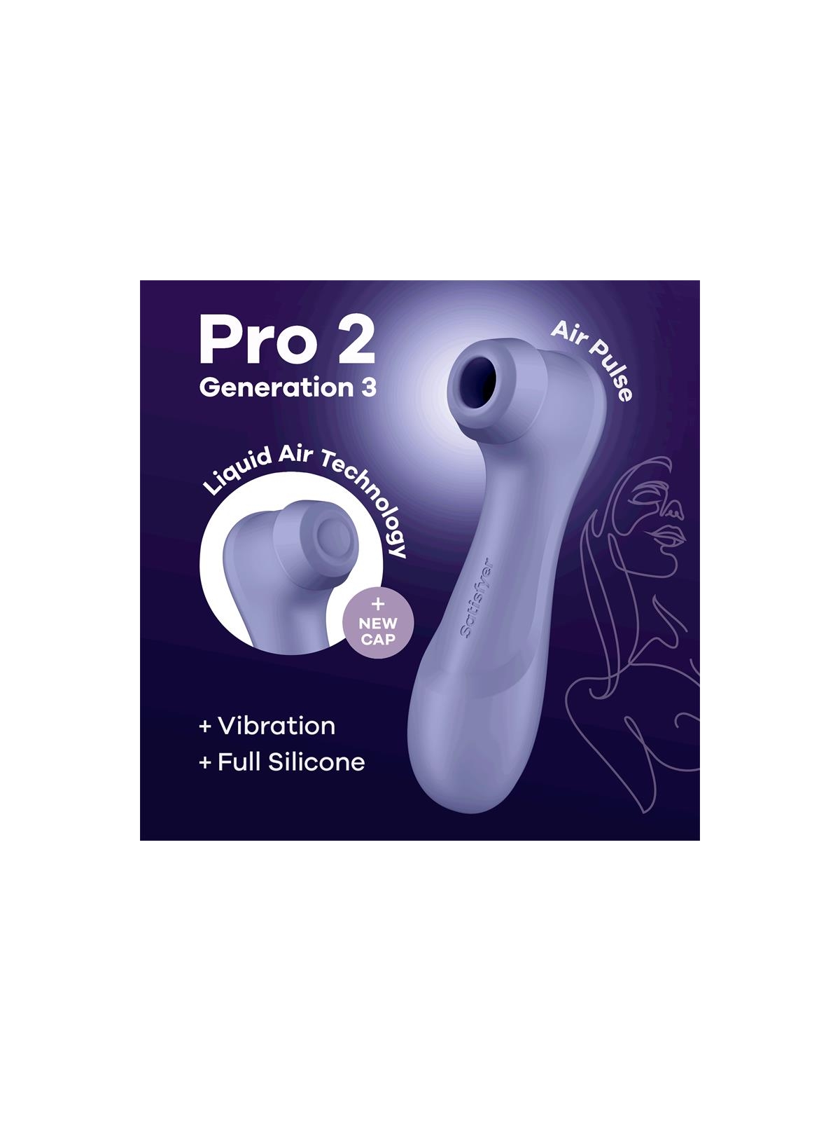 Pro 2 Gen 3 Liquid Air Technology Succion y Vibracion Lilac