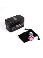 Plug Anal de Metal Corazon Fuchsia Talla S