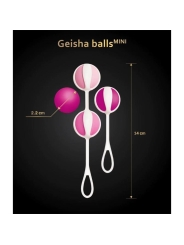 Set 4 Bolas Geisha Balls Mini Raspberry