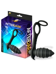 Aksten Plug Anal con Vibracion y Anillo para Testiculos