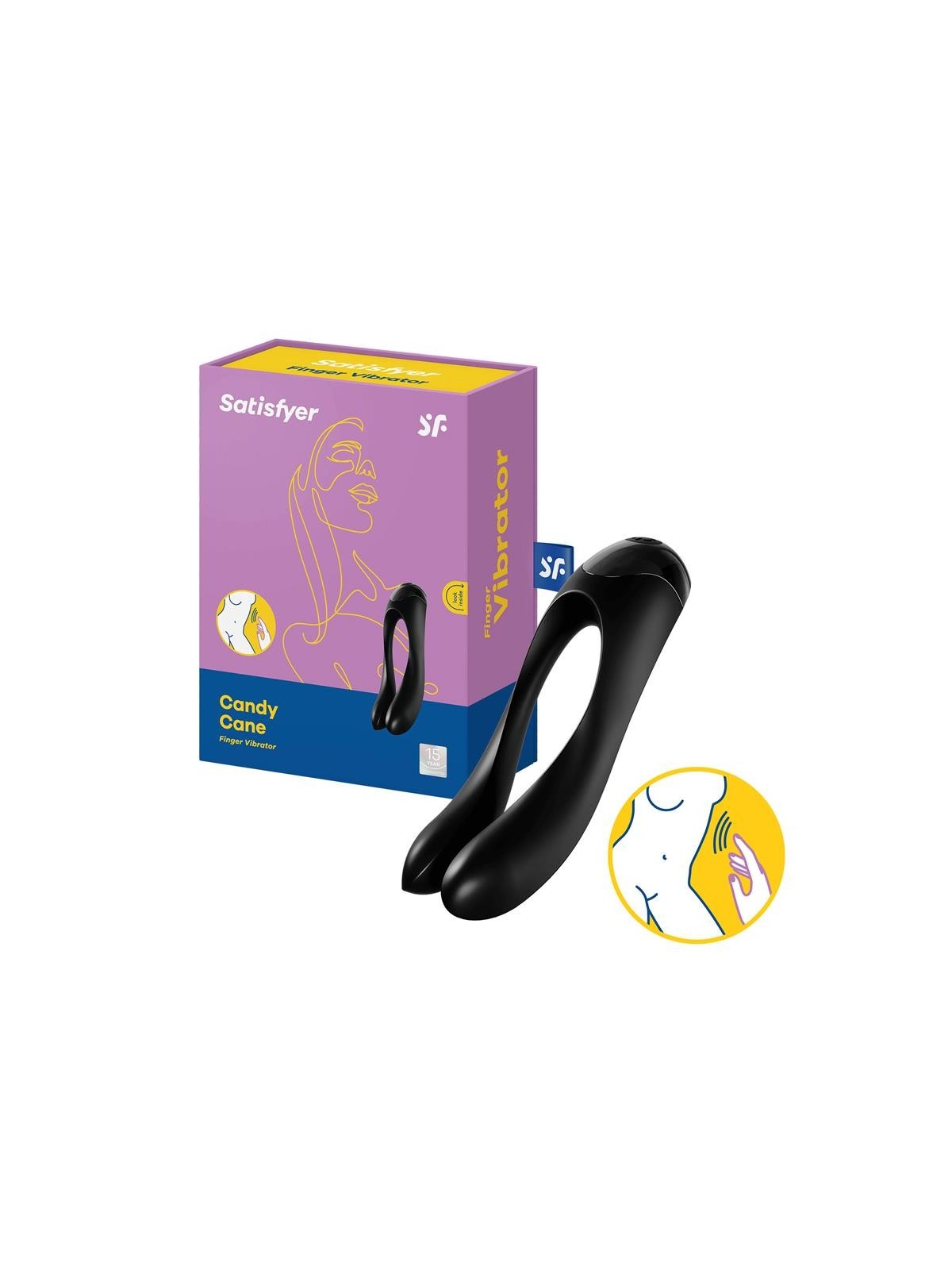 Vibrador Candy Cane Negro