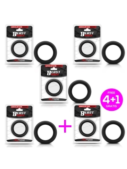 Pack 41 Anillo Pene Silicona Solida 45 cm