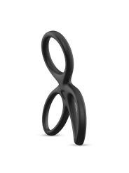 Anillo Triple Pene y Testiculos Silicona Liquida Flexible