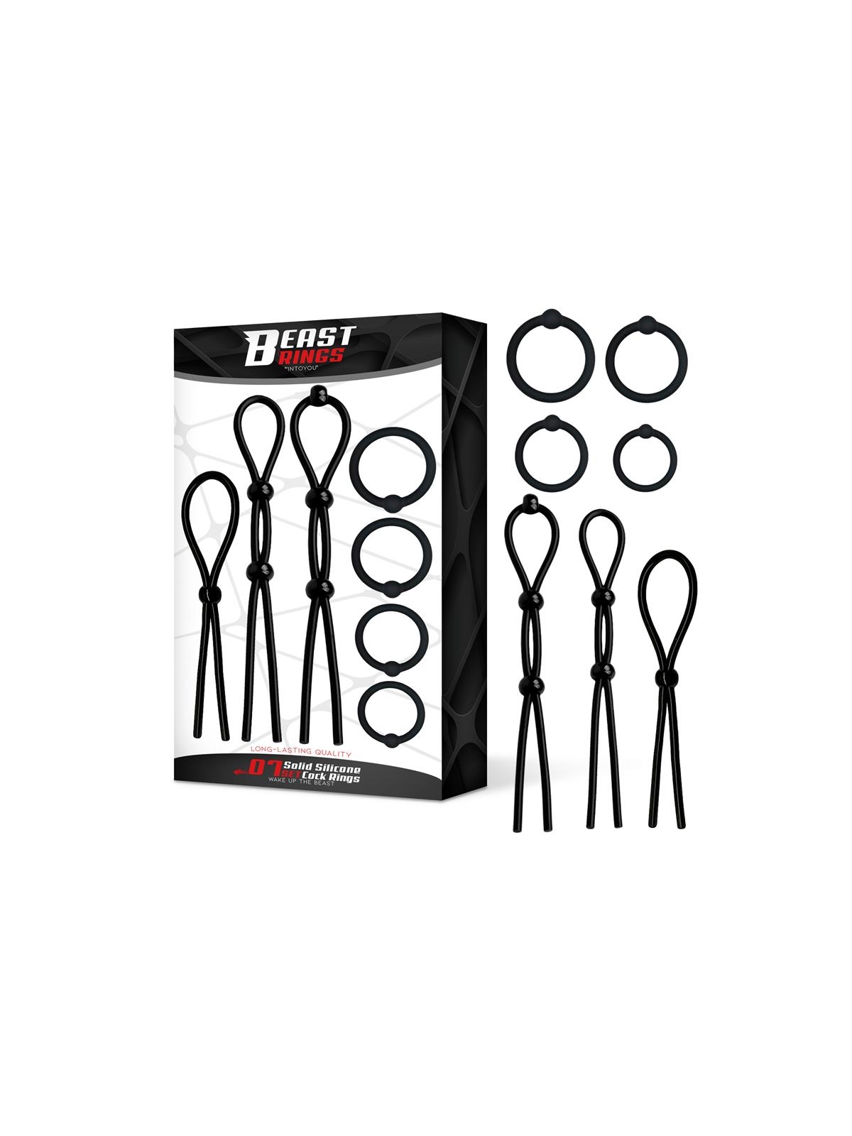 Set de 7 Anillos para el Pene Silicona Solida