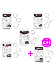 Pack 41 Set 3 Anillos para el Pene Beaded Flexible Transparente